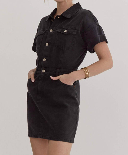 Entro - One Lucky Girl Denim Mini Dress