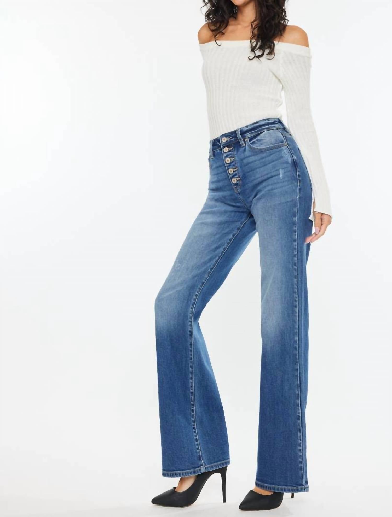 Kancan - Ultra High Rise 90s Flare Jeans