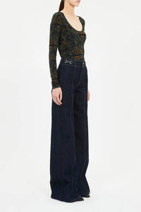 Ulla Johnson - Aris Jersey Long Sleeve U-neck Top