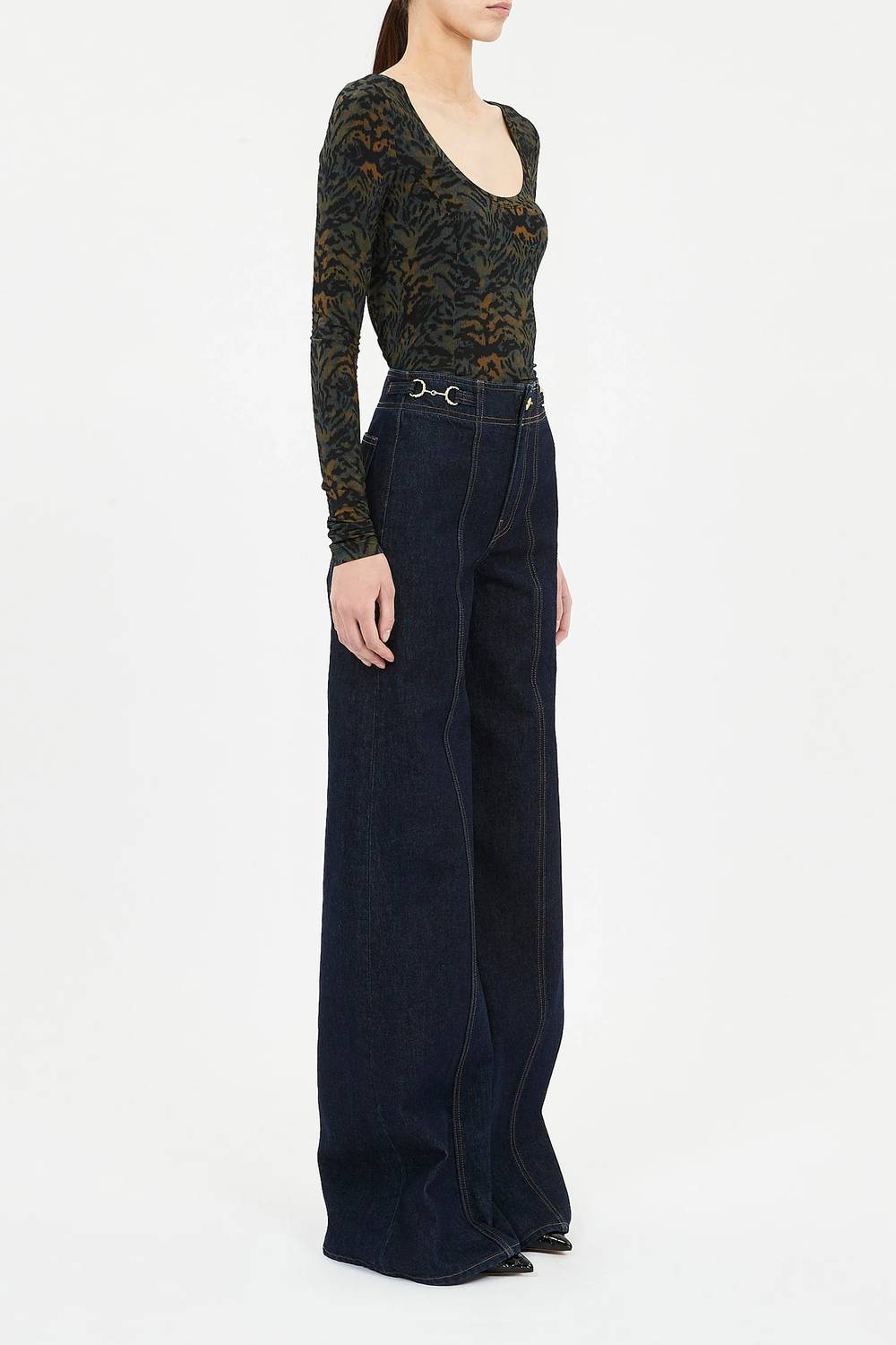 Ulla Johnson - Aris Jersey Long Sleeve U-neck Top