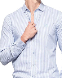 Eight X - Frog Striped Button Down Shirt