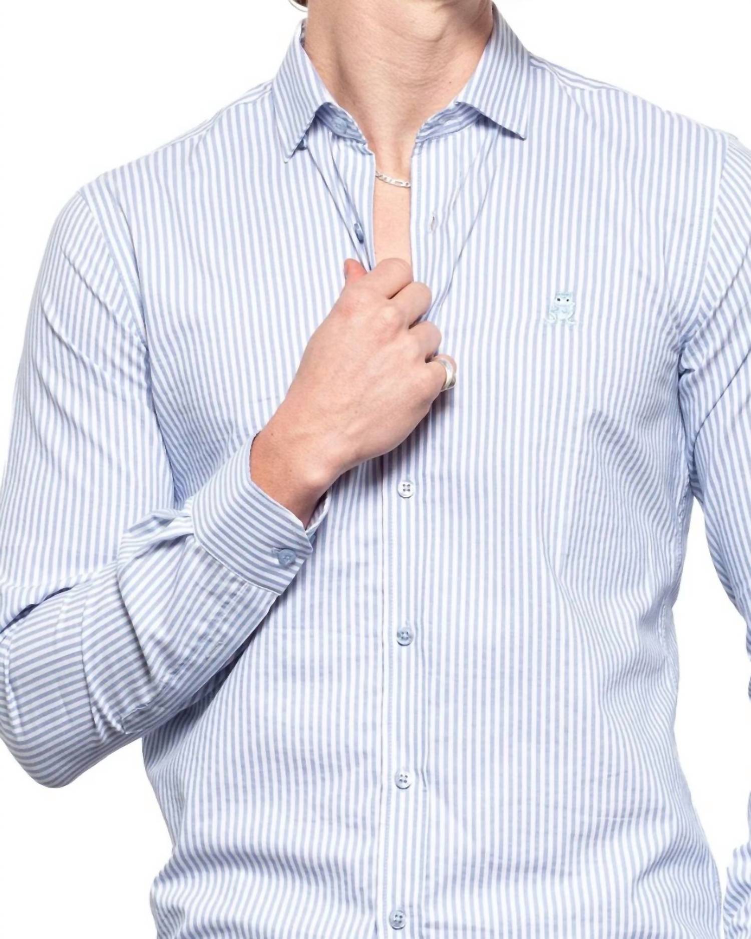 Eight X - Frog Striped Button Down Shirt