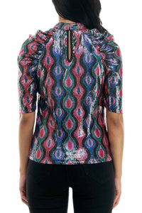 Nicole Miller - All Over Sequin Top