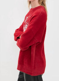 Show Me Your Mumu Twas the Night Knit Sweater in red - women's sweater - alternate view