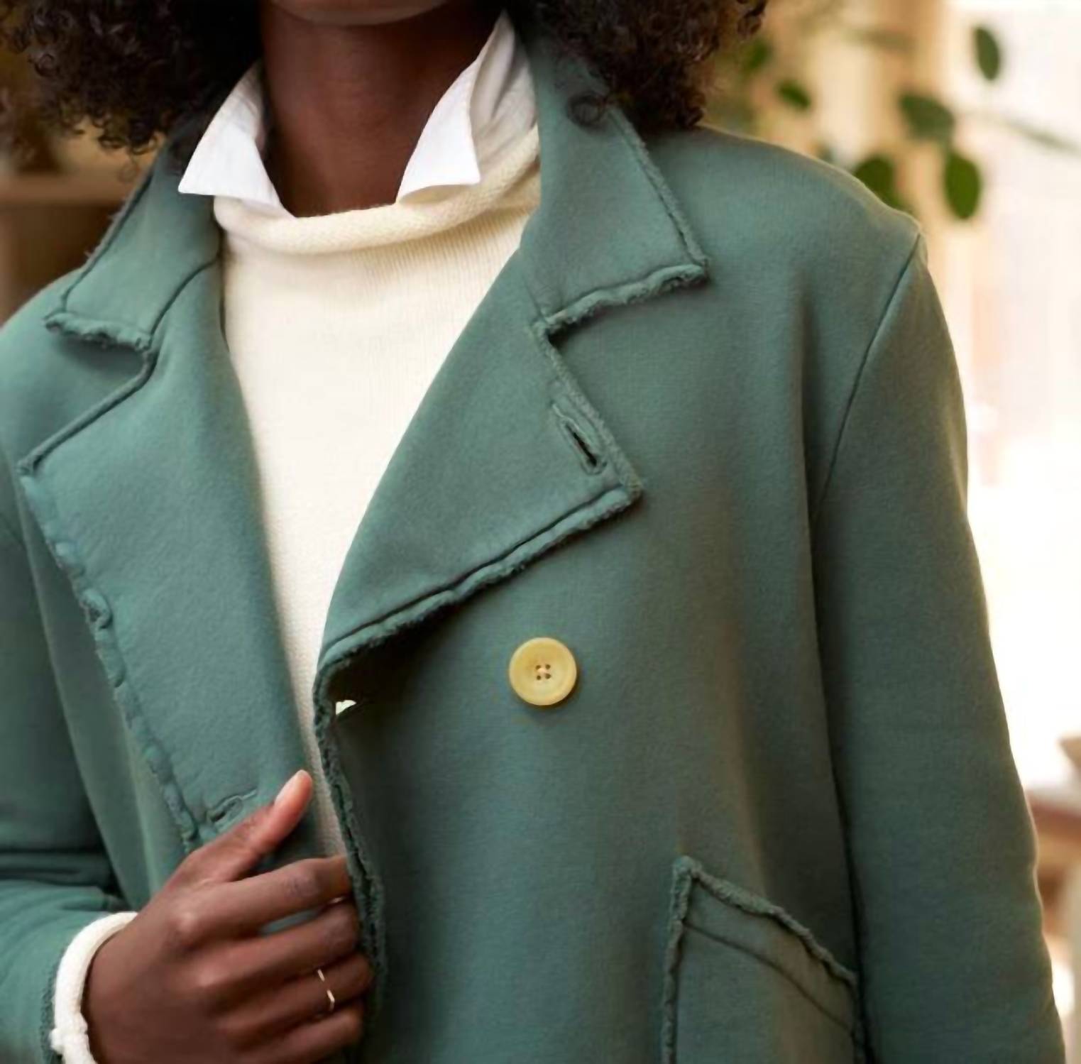 Frank & Eileen - Mini Belfast Crop Peacoat