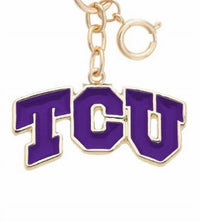 Canvas Style - Women's Tcu Horned Frogs Enamel Logo Bag Charm