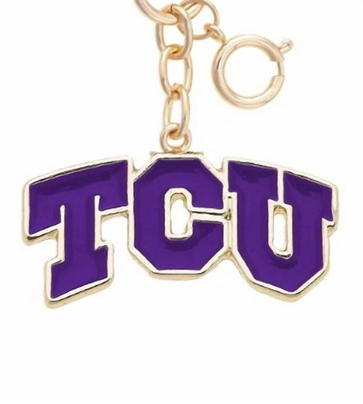 Canvas Style - Women's Tcu Horned Frogs Enamel Logo Bag Charm