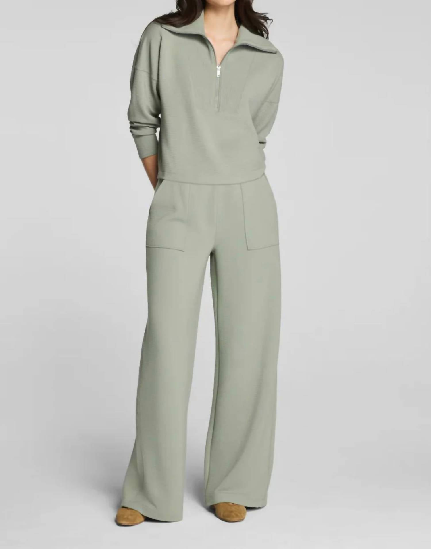 Spanx - Airessentials French Rib Half-zip Pullover