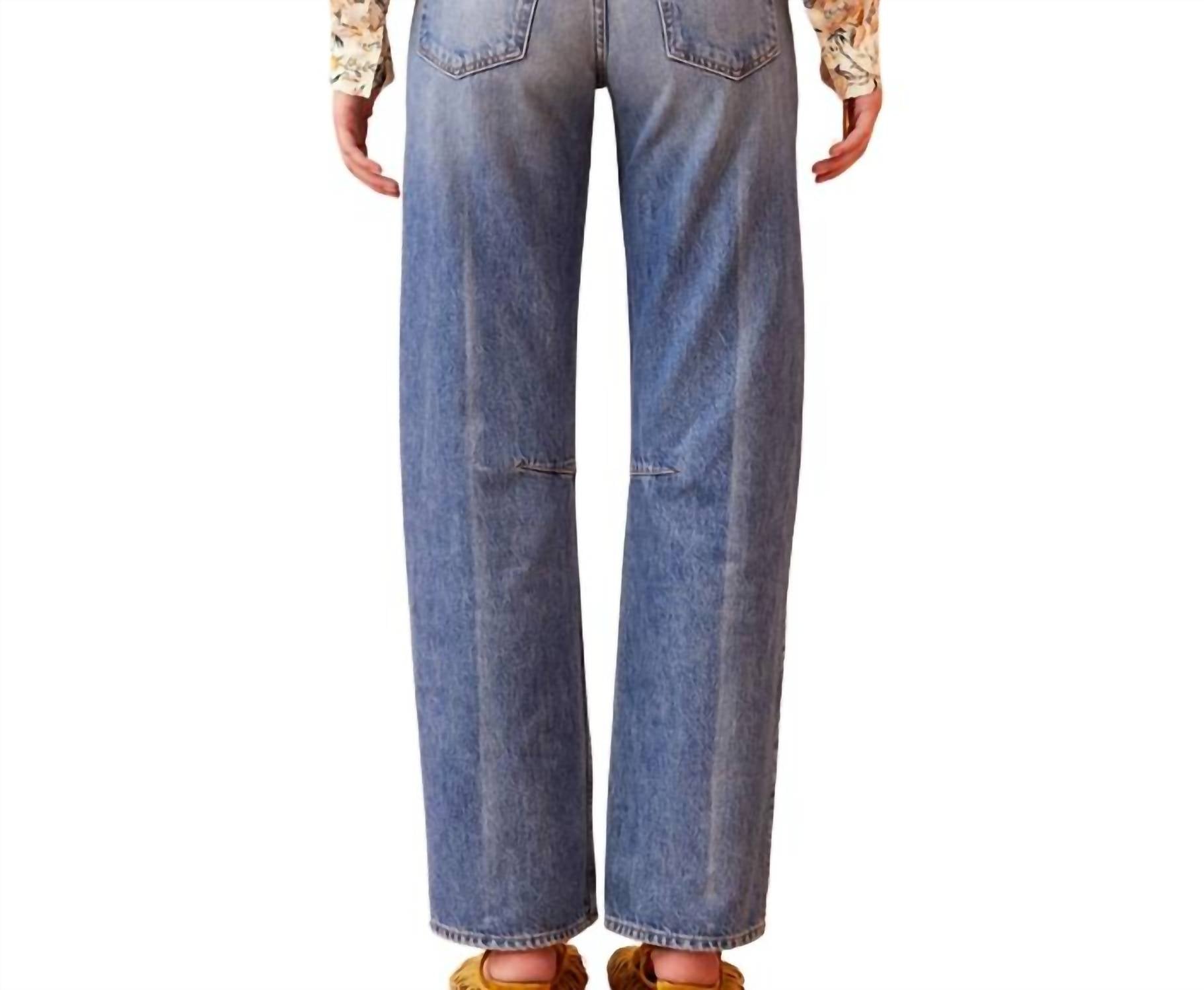 Ulla Johnson Women's The Esme Jean in danube medium indigo wash - women's jeans - detail view