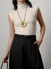 Greylin - Paloma Funnel Neck Knit Top