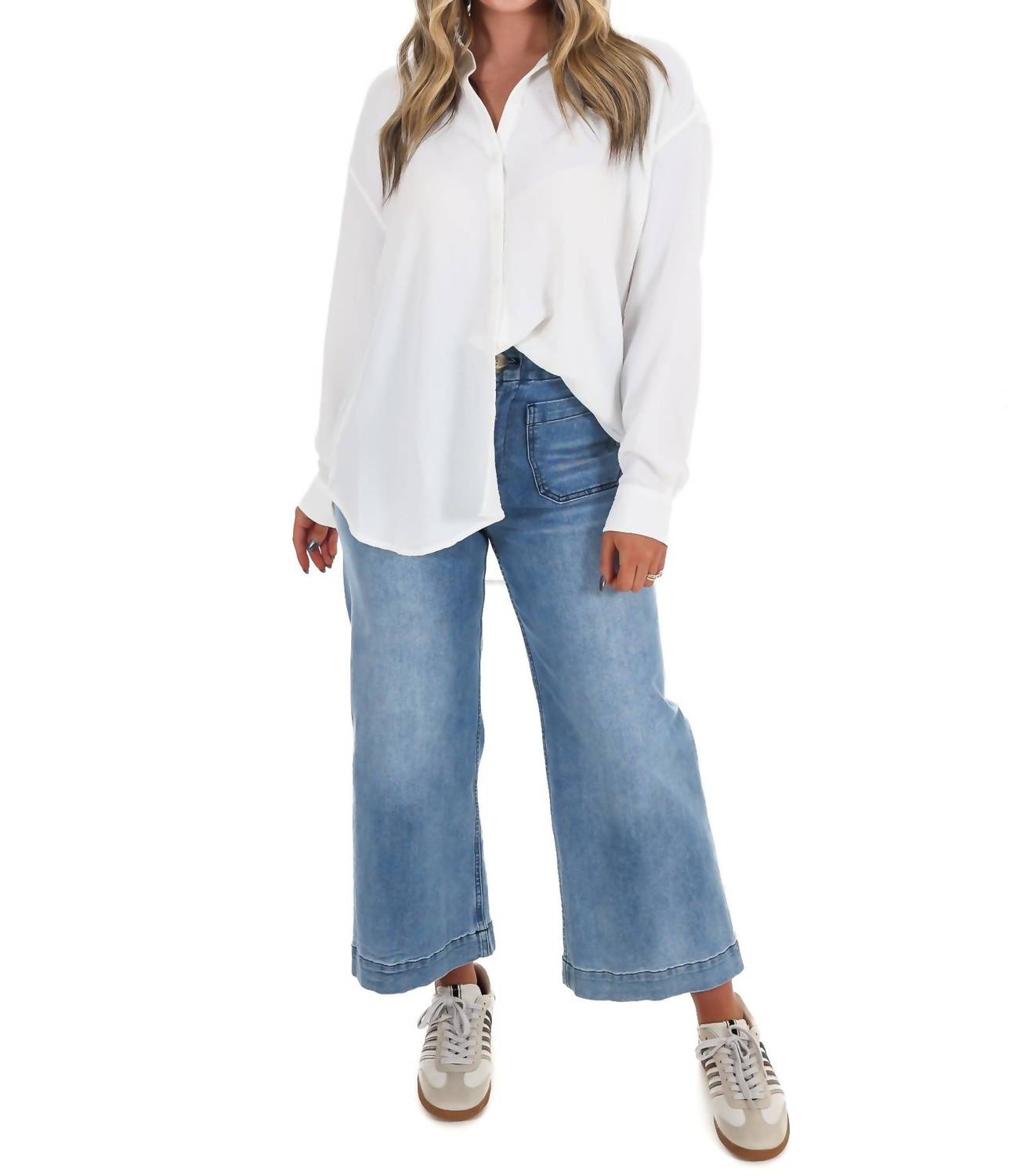 Mittoshop - Cloudlight Button Up Top