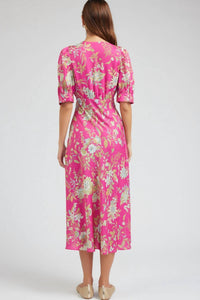 Current Air - Floral V-neck Midi Dress