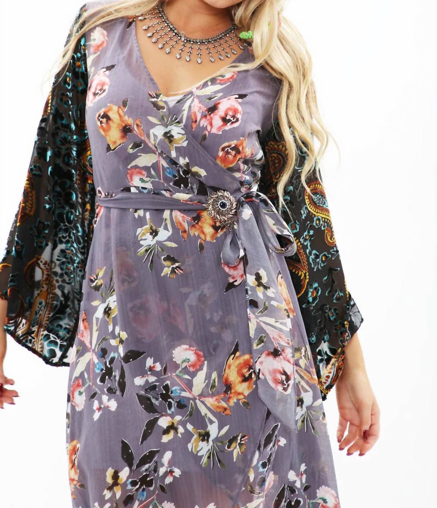 Aratta - Invitation For Tea Wrap Dress