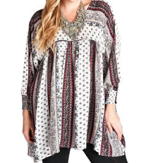 Velzera - Paisley Baby Doll Tunic
