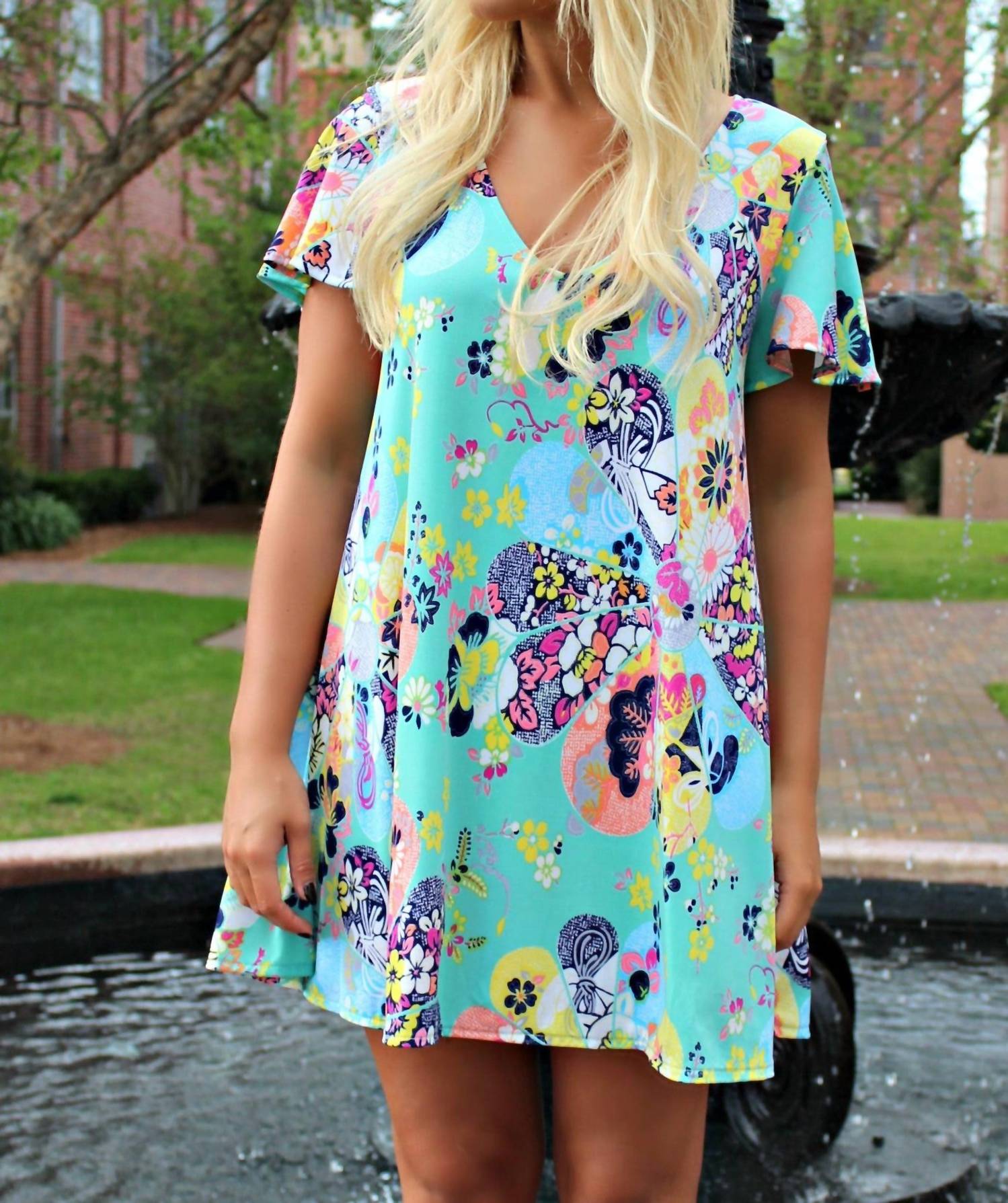 Judith March - Japanese Print Shift Dress