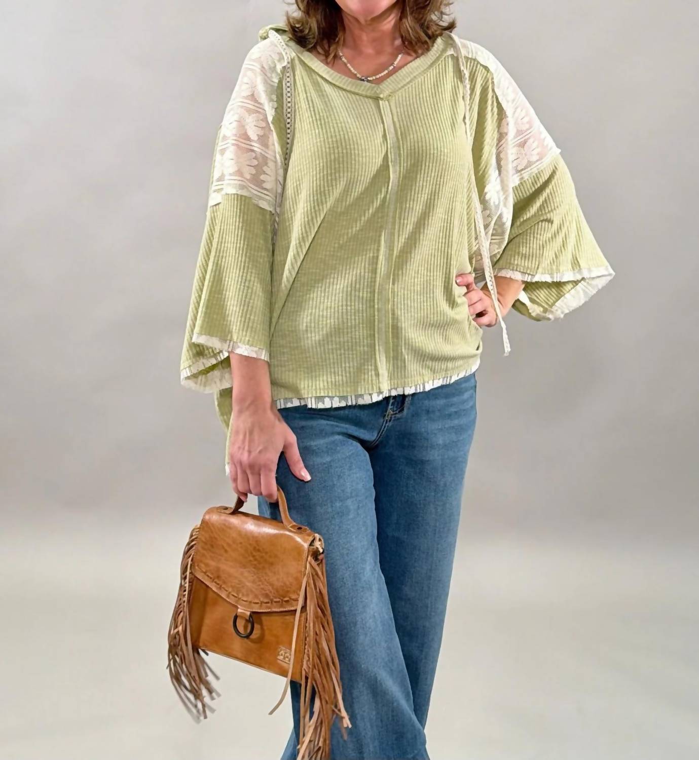 Pol - Breezy Hoodie with Lace