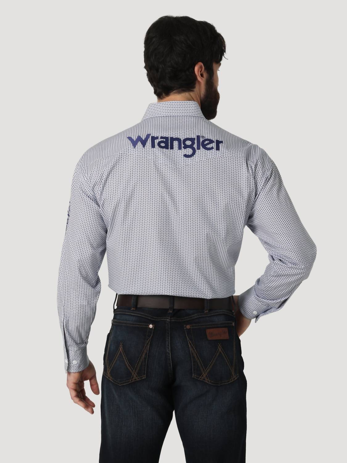 Wrangler - Logo Long Sleeve Button Down Shirt
