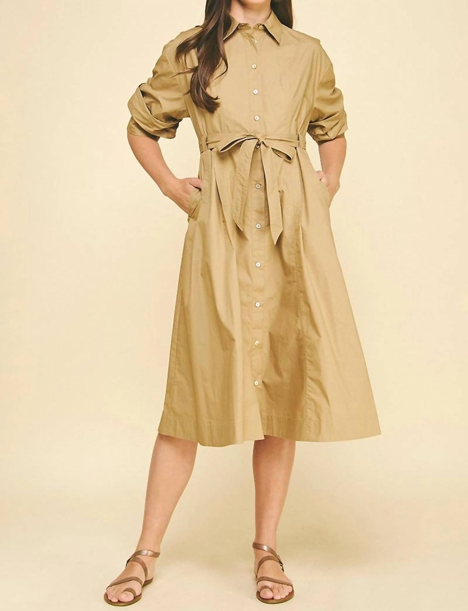 Pinch - Jennifer Tucked Midi Dress