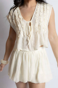 Sage The Label - Daydreamer V-neck Ruffle Top