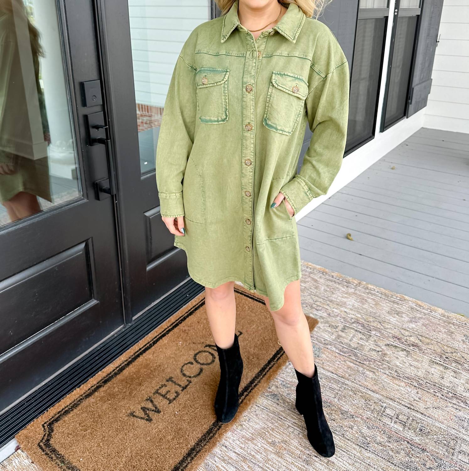 Ivy Jane - Knit Shacket Dress