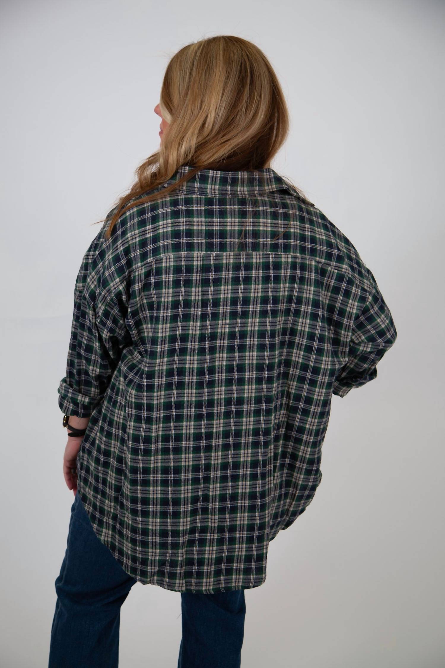 Vanilla Monkey - Button Down Plaid Shirt - Plus