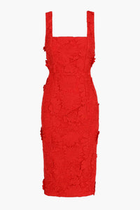 Adelyn Rae - Vonna Embroidered Flower Midi Dress