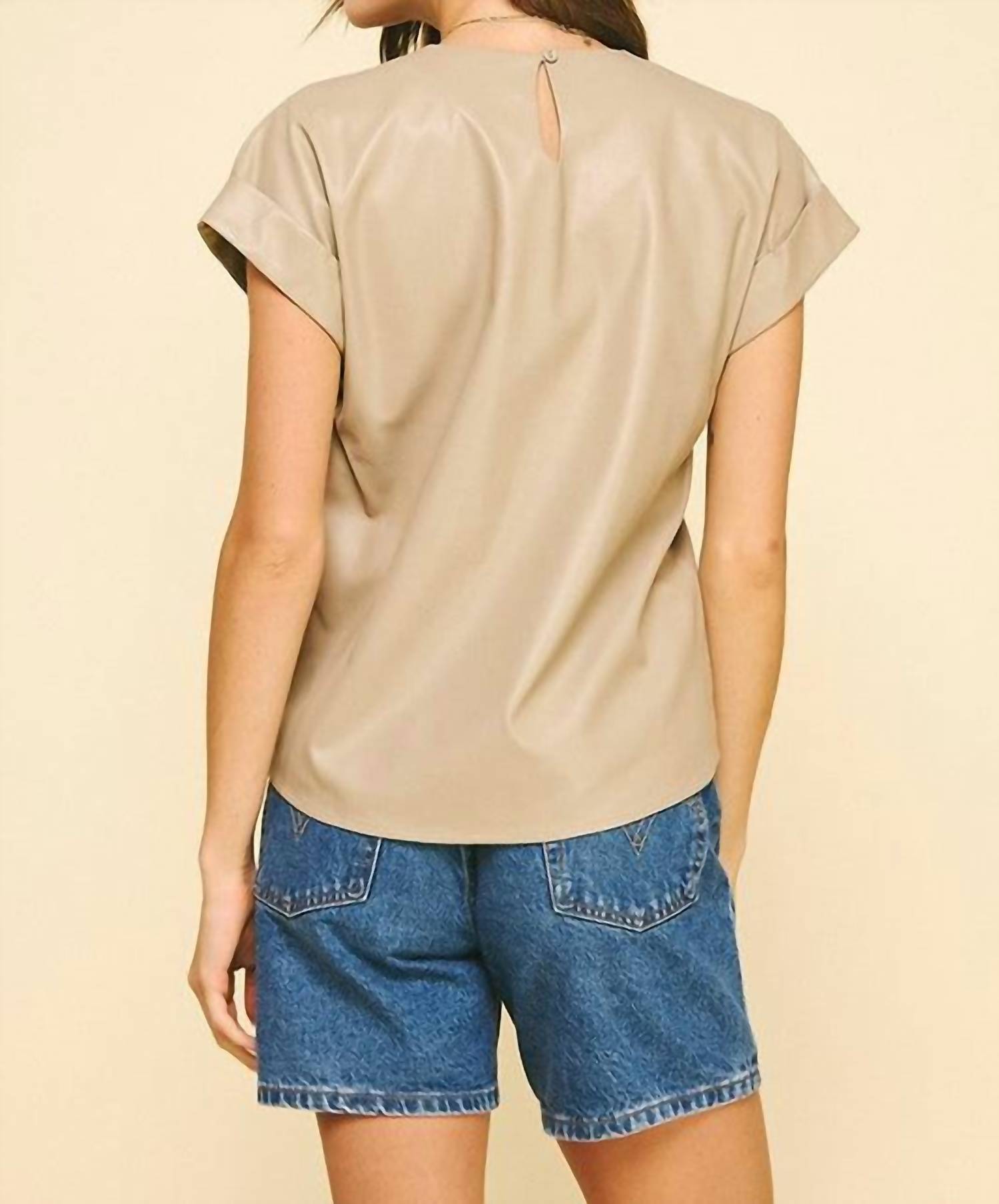 Pinch - Pleater Cap Sleeve Top