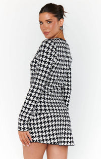 Show Me Your Mumu - Women's Houndstooth Knit Tippi Top