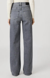 Paige Sasha Wide Leg Jeans in smokey grey 1 - women's jeans - alternate view