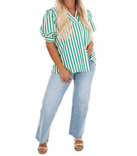 Umgee - Women's Easy Tide Stripe Top