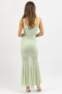 Lalavon - Layne Mint Knit Maxi Dress