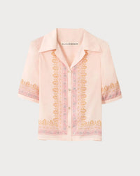 Alix Of Bohemia - Lattice Print Short Sleeve Shirt