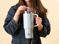 The Darling Effect - Pastel Bow Floral Tumbler - 40 Oz