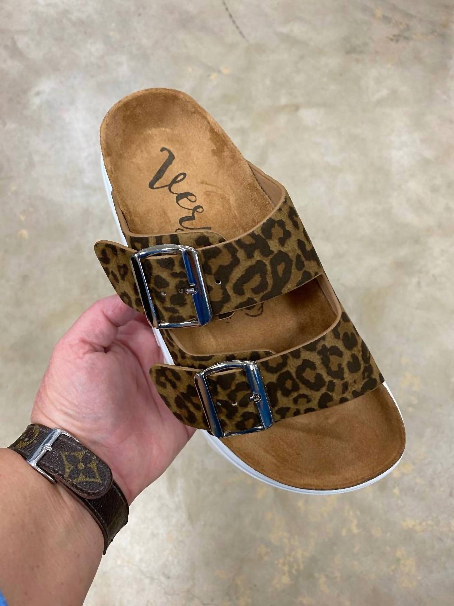 Very G - Women's Two Buckle Sandals With White Sole