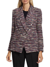 Elie Tahari - Tweed Double Breasted Blazer