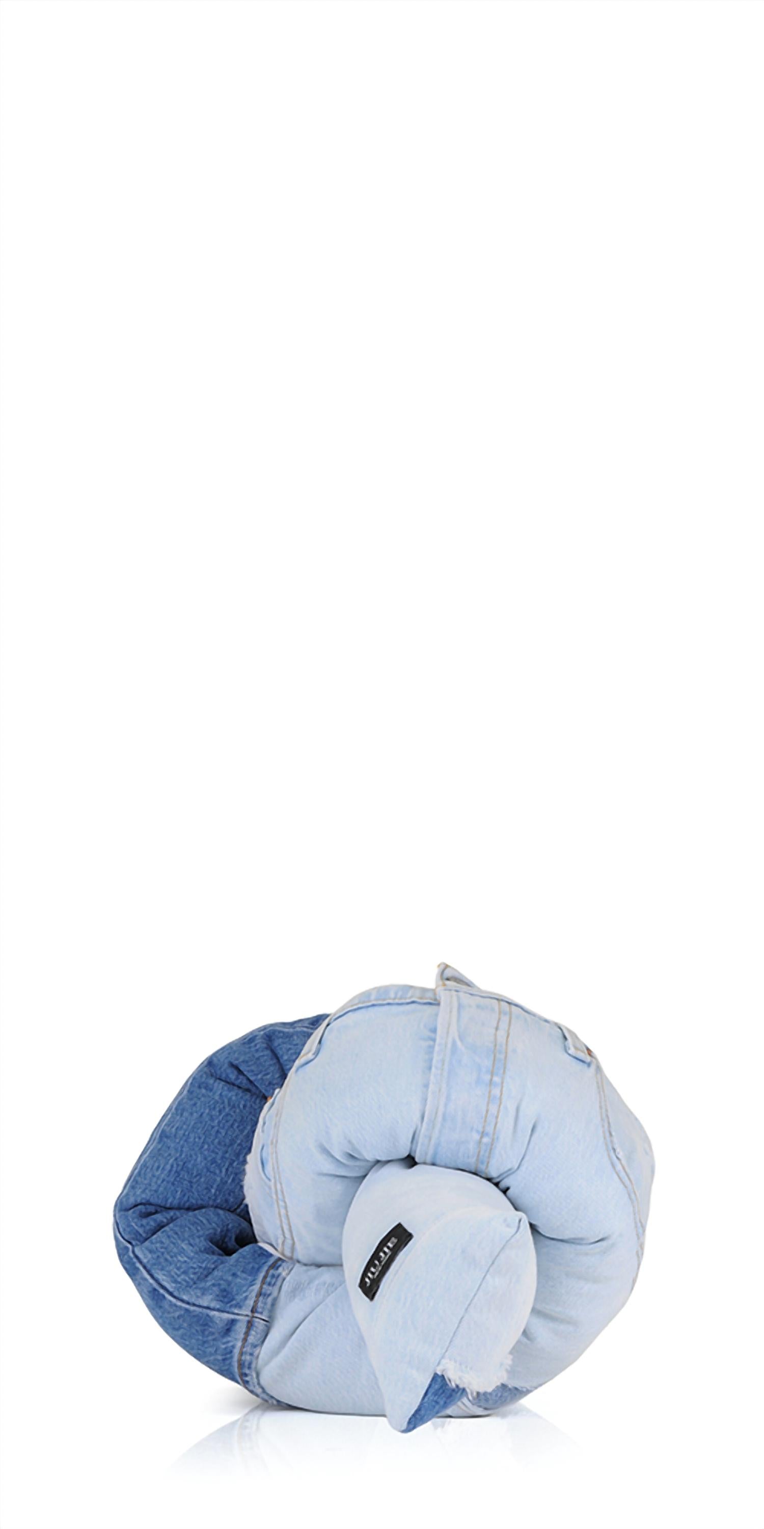 Jiu Jie Decor - Denim Baby Knot Pillow Iii