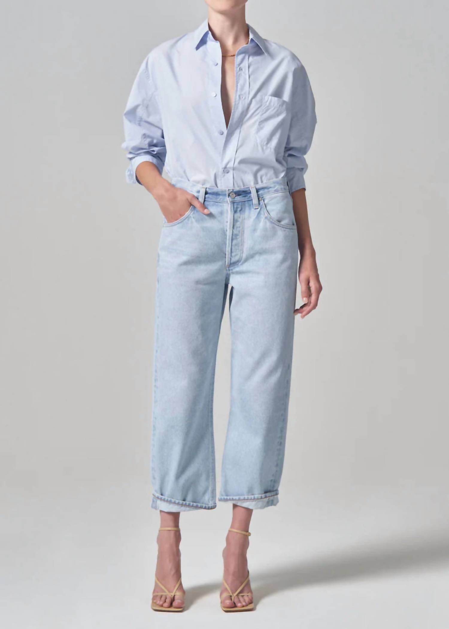 Citizens Of Humanity - Dahlia Bow Leg Baby Roll Jeans