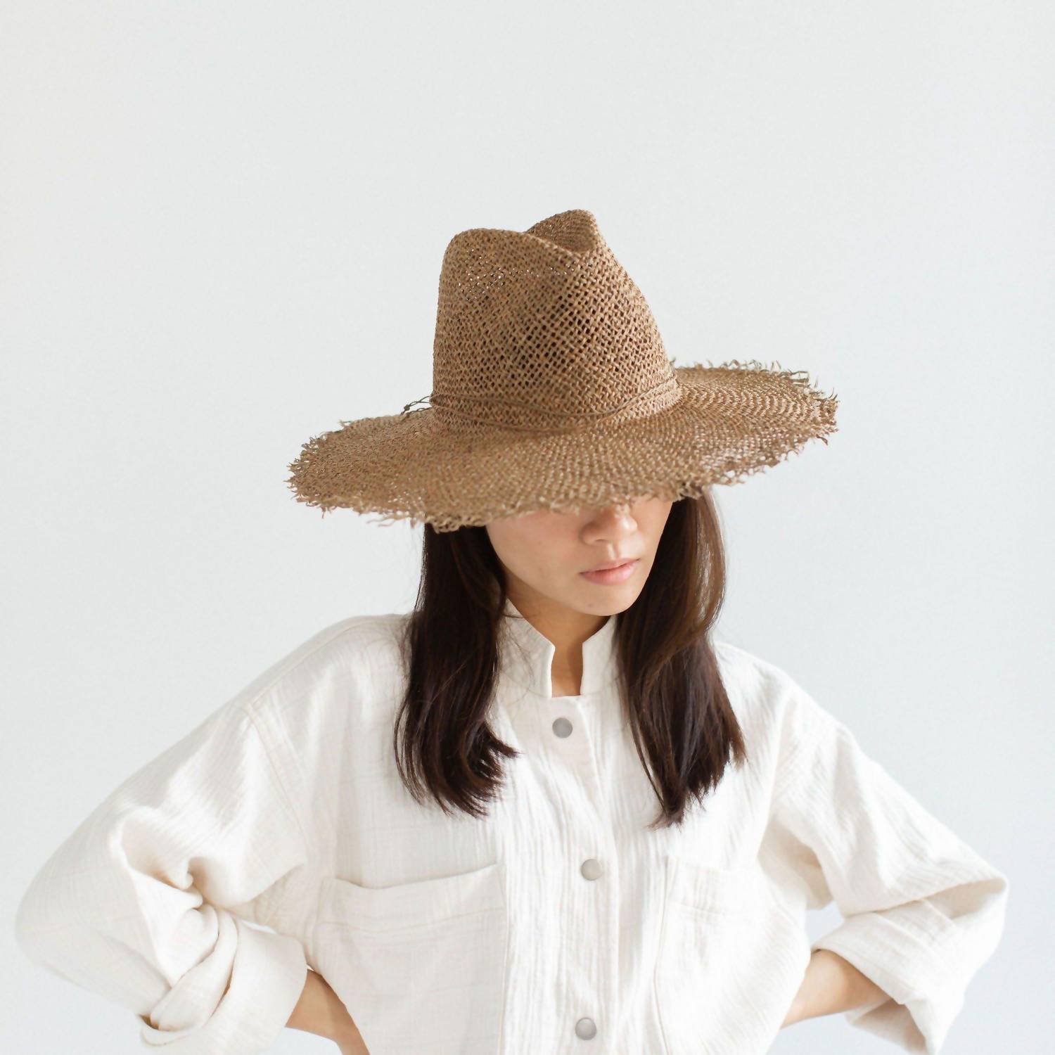 Gigi Pip - Tessa Seagrass Fedora Hat