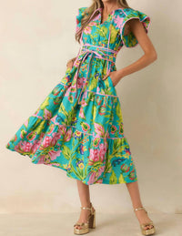 Prosperina - Leighton Tiered Midi Dress