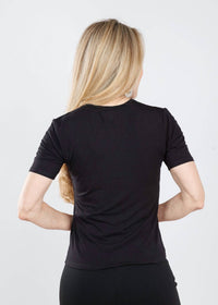 RIPLEY RADER Fitted Short Sleeve T-shirt in black - women's t-shirt - alternate view