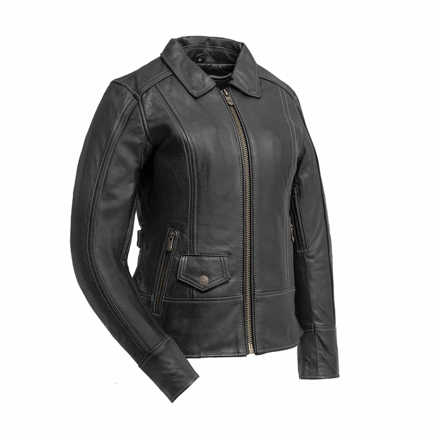 First Mfg Co. - Women's Free Spirit Motorcycle Leather Jacket