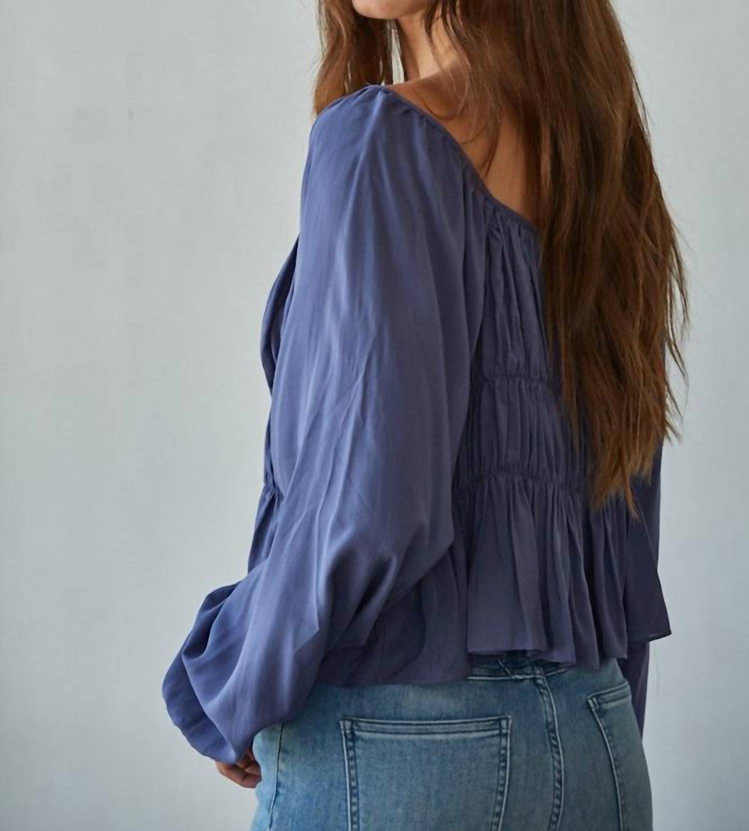 By Together - Long Cap Sleeve Smocked Top