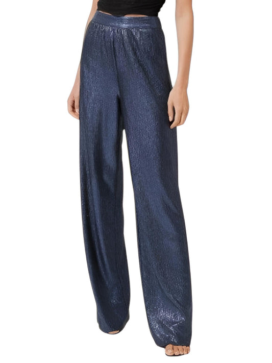 Line And Dot - High Rise Wide Leg Sequin Pant