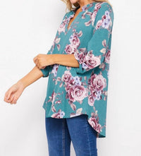Honeyme - Floral Gabby Top