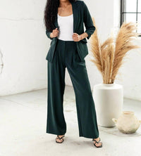 Skies Are Blue - Bond Street Wide Leg Trouser Pants