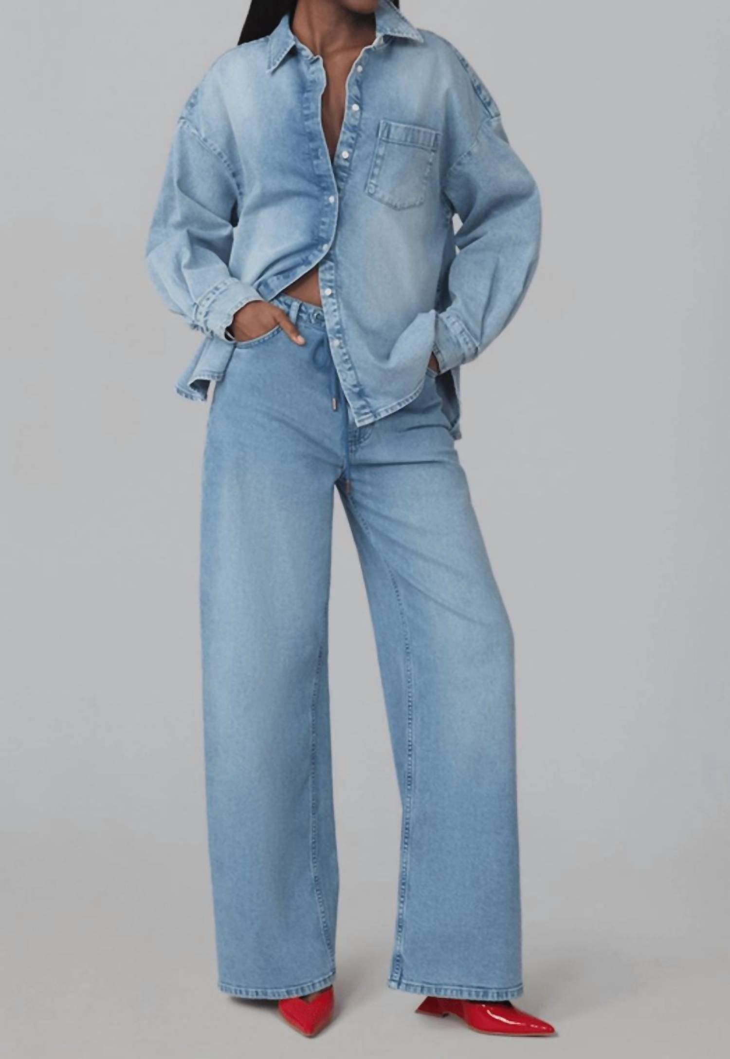 Lola Denim - Drawstring Soft Cotton Trousers