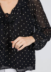 Rails Honora Ruffled Blouse in polka dots - women's blouse - view 5