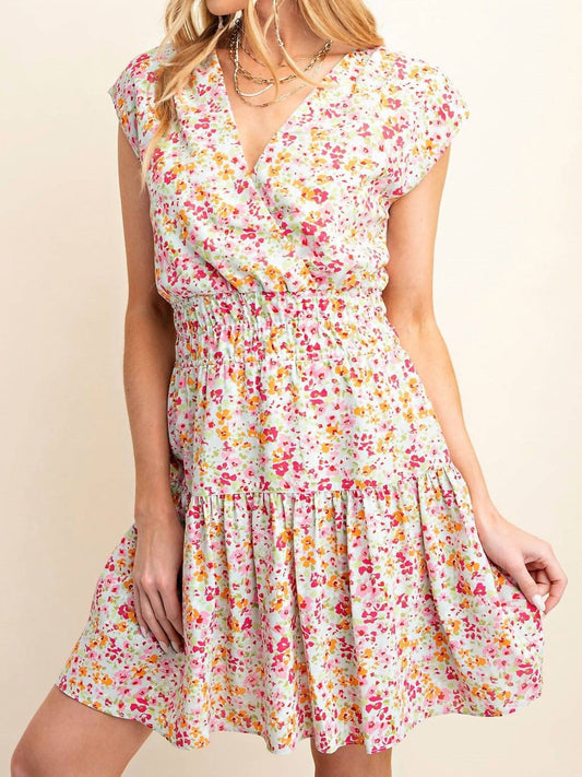 Gilli - Spring In Your Step Floral Dress