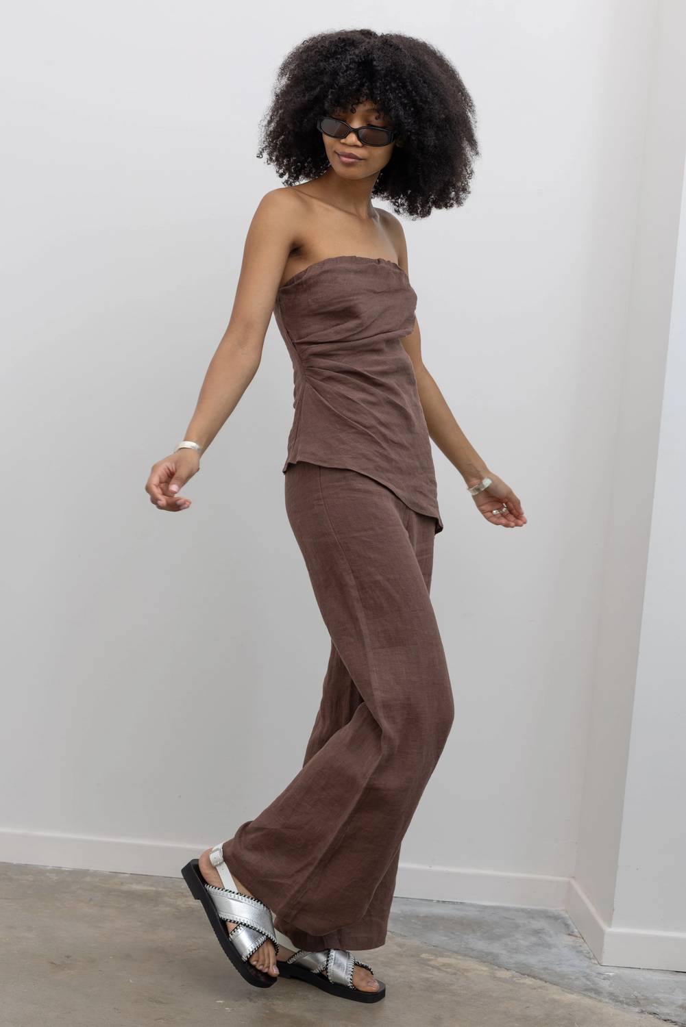 Collective - Wide Leg Linen Pants