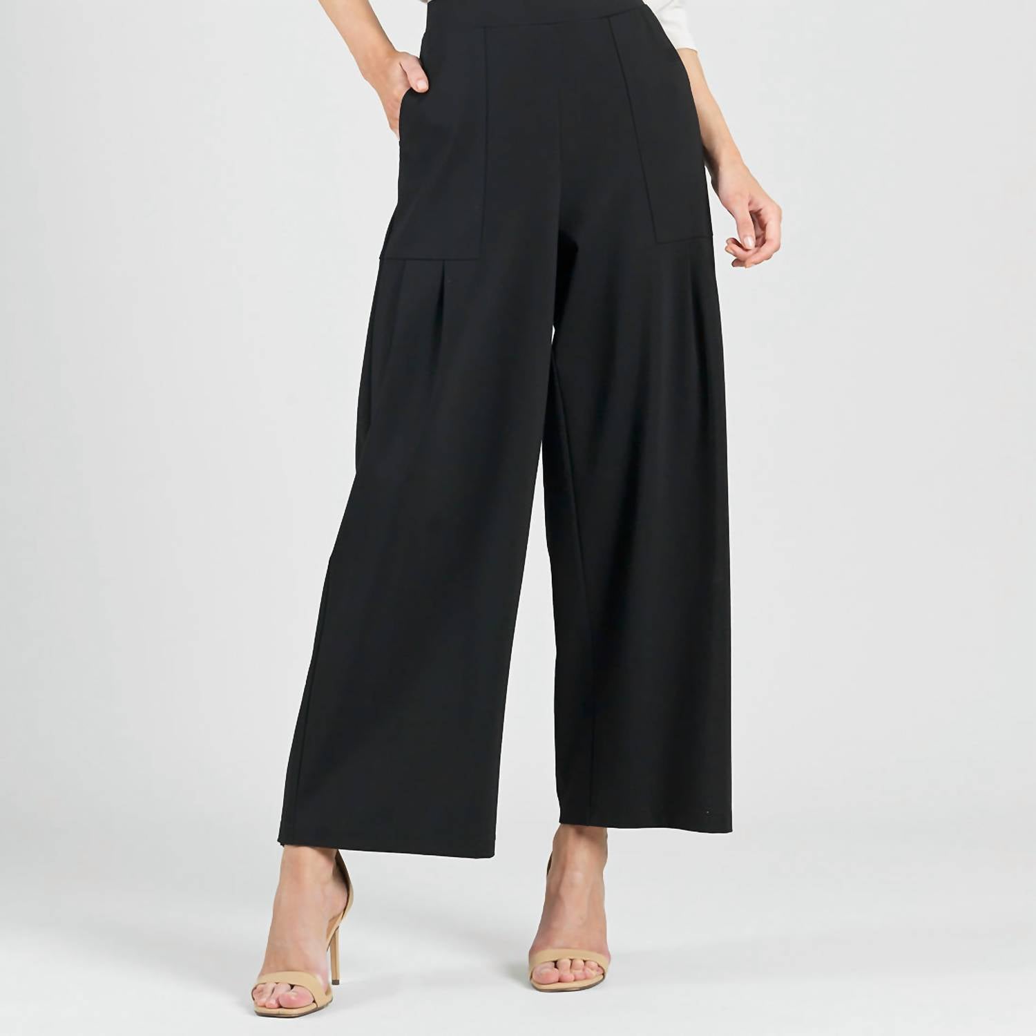 Clara Sun Woo - Pleated Wide Leg Pocket Pant
